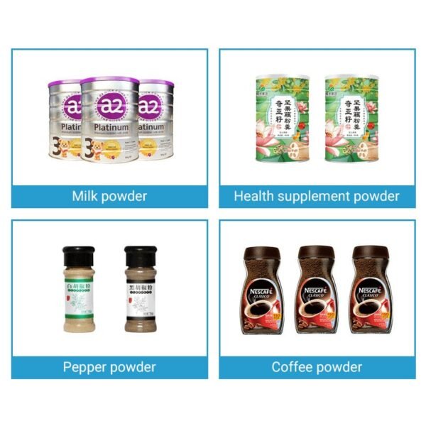 Automatic Powder Filling Machine Samples
