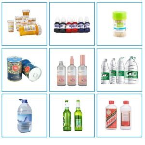 Automatic Round Bottle Labeling Machine Samples