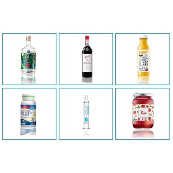 Semi-auto Round Bottle Labeling Machine Samples